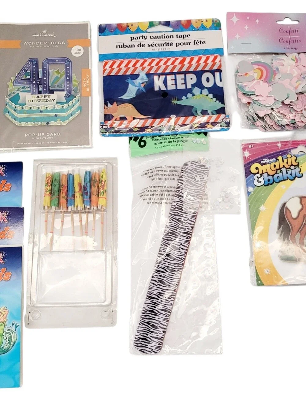 (Lot Of 9)Assorted Party Supplies/Arts & Crafts/Horse Makit Bakit Suncatcher Kit